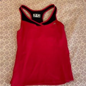 XL Hot Pink Workout TankTop with Built-In Bra